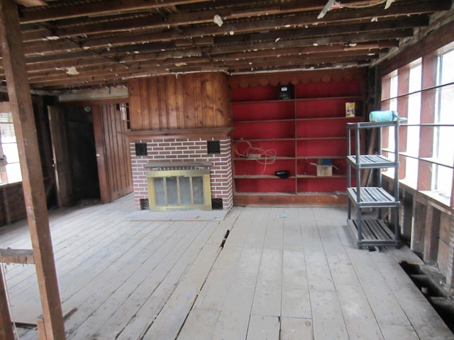 886 Chesterfield Rd, Montville, CT 06370 - interior space featuring a fireplace and hardwood / wood-style floors