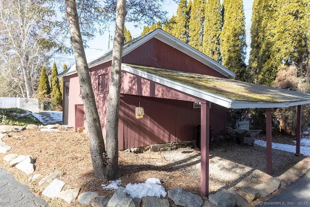 view of home's exterior