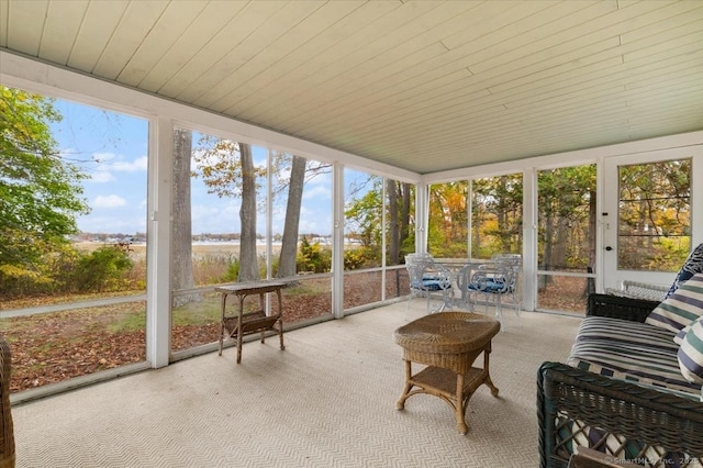 31 Pawson Rd, Branford, CT 06405 - sunroom / solarium featuring wooden ceiling and plenty of natural light