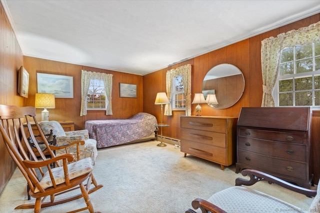31 Pawson Rd, Branford, CT 06405 - bedroom with light carpet and wooden walls
