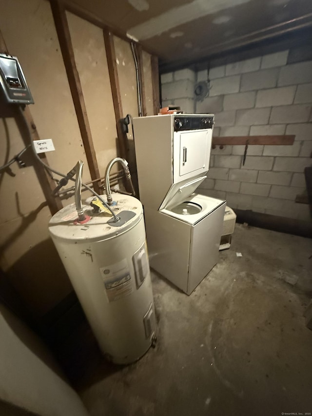 utilities with washer / dryer and electric water heater