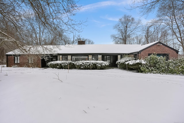 view of ranch-style home