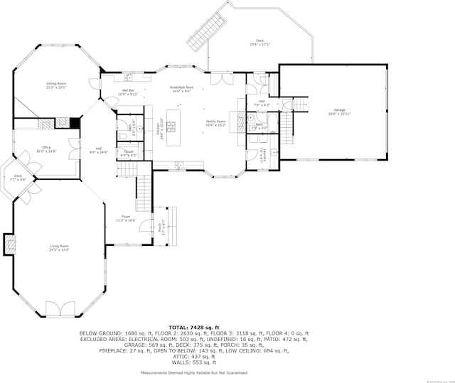 4 Hemlock Rdg, Weston, CT 06883 - view of room layout