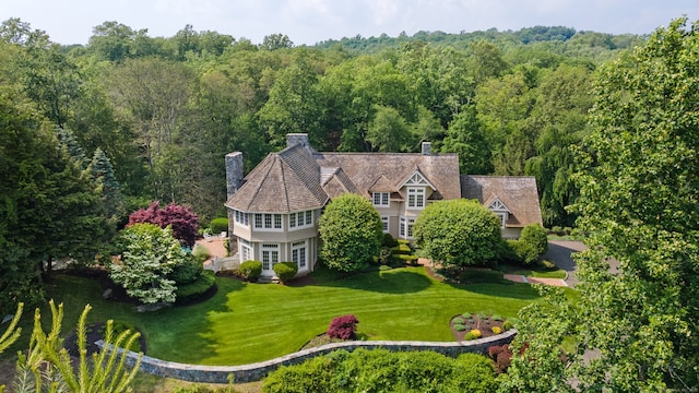 4 Hemlock Rdg, Weston, CT 06883 - view of subject property with a forest