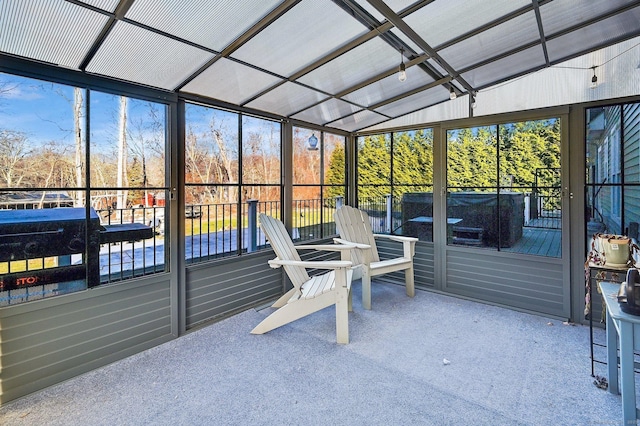 view of sunroom / solarium