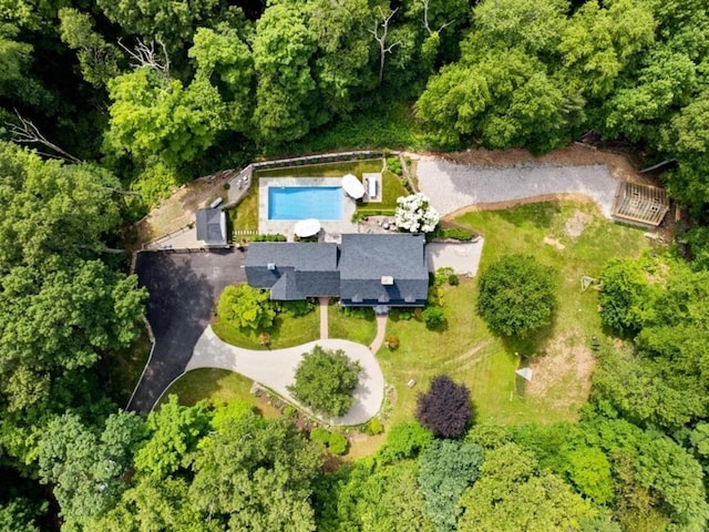 776 Bethany Mountain Rd, Cheshire, CT 06410 - aerial view of property and surrounding area featuring a pool area