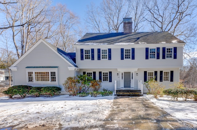 view of colonial inspired home