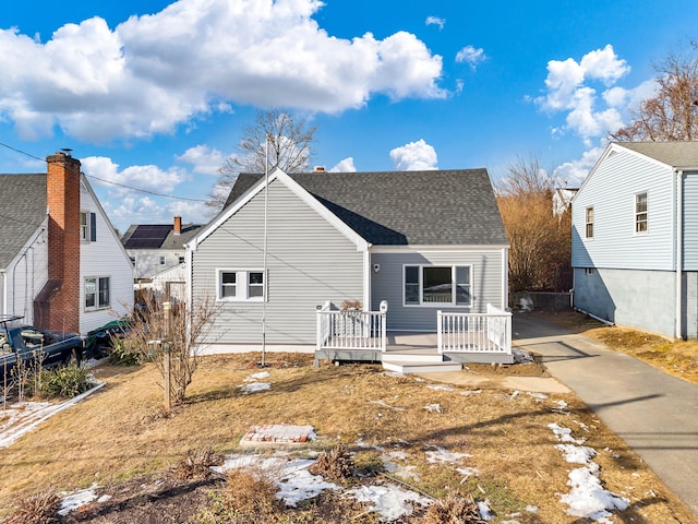 view of rear view of property