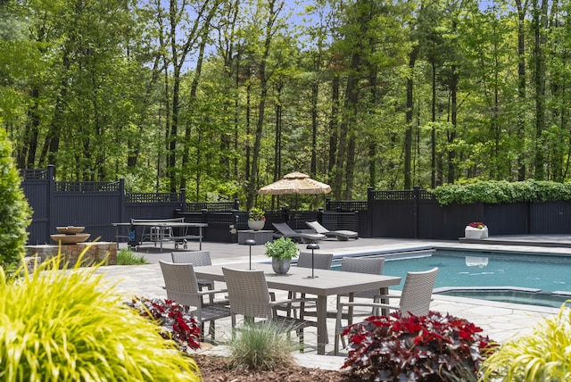 16 Whitehall Pl, Farmington, CT 06032 - view of swimming pool featuring a patio and a pool with connected hot tub