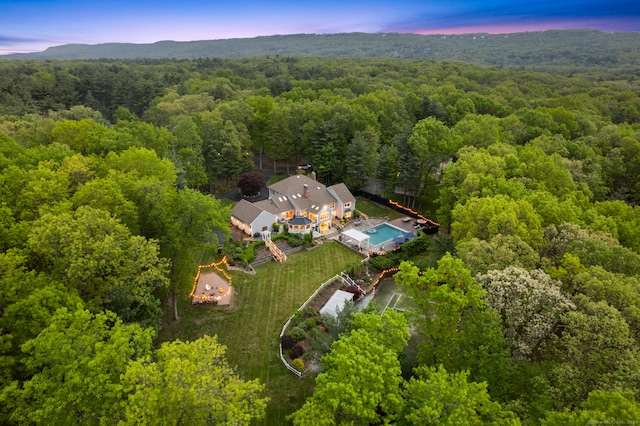 16 Whitehall Pl, Farmington, CT 06032 - aerial view of property and surrounding area with a forest