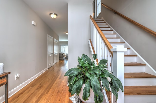 40 Newbury Ct Unit 40, North Haven, CT 06473 - stairway with wood finished floors and baseboards
