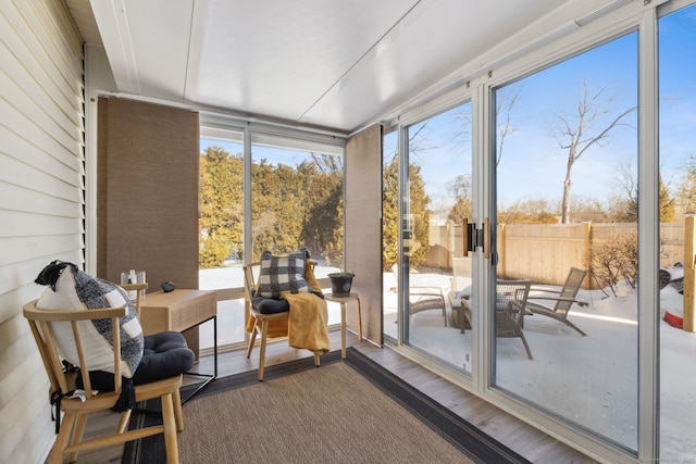 view of sunroom / solarium