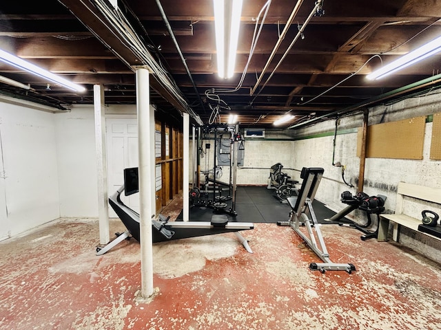 view of workout area