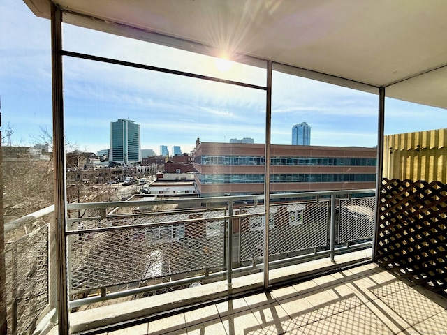 view of balcony