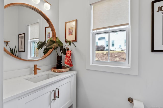 bathroom with vanity