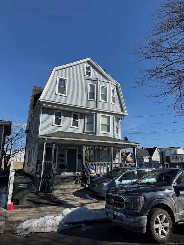 view of front of home with a porch