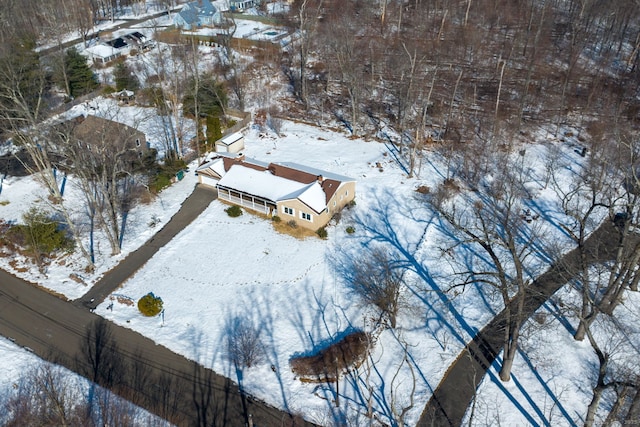 159 Tom Swamp Rd, Hamden, CT 06518 - view of snowy aerial view