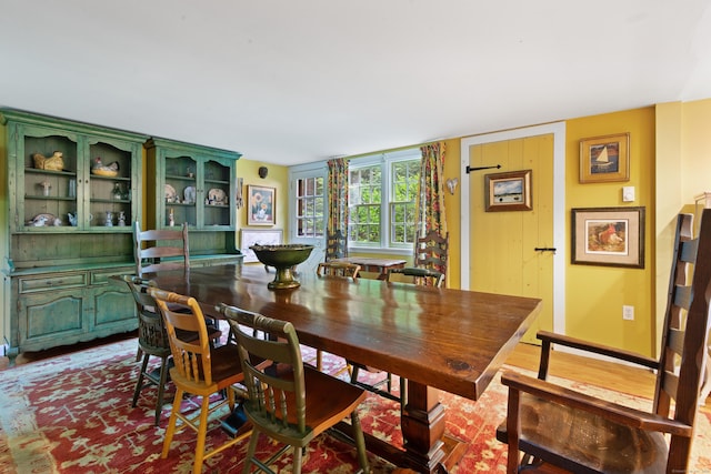 dining room featuring wood finished floors