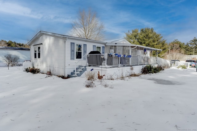 view of manufactured / mobile home