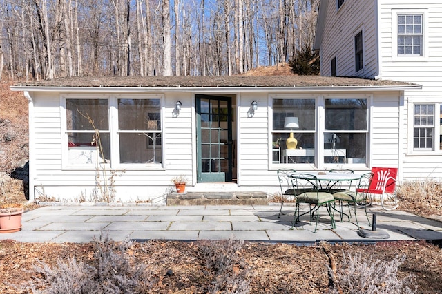 exterior space featuring a patio