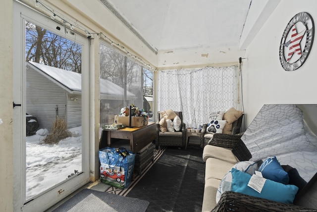 sunroom featuring a wealth of natural light