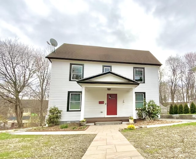 view of front of house with a porch