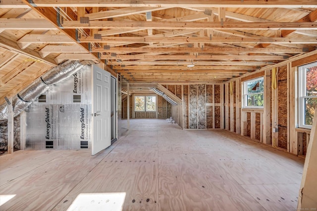 view of attic