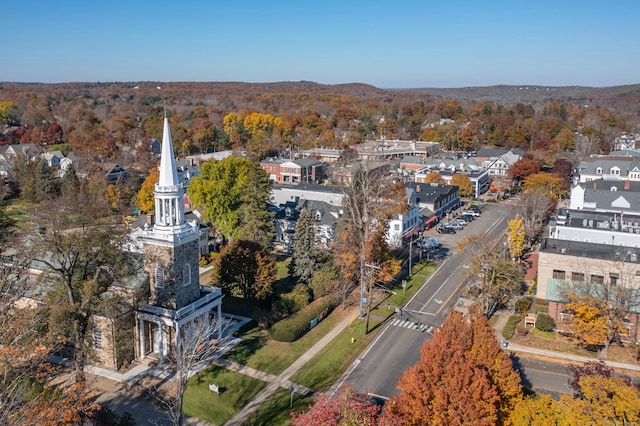 aerial view featuring a residential view