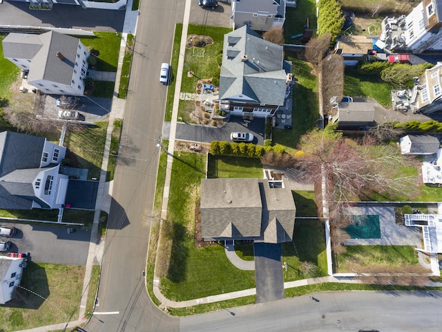 aerial perspective of suburban area