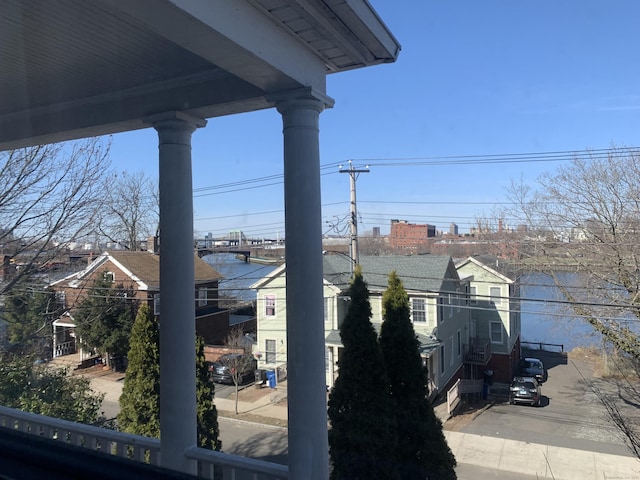 exterior details featuring decorative columns