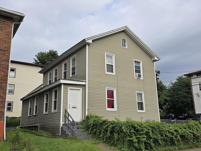 exterior space featuring entry steps