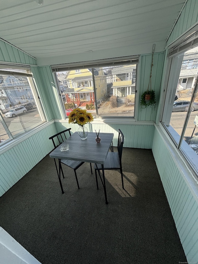 view of sunroom