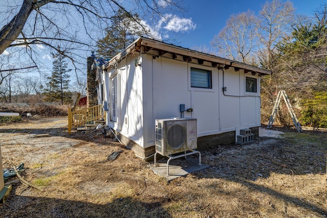 view of outdoor structure featuring ac unit