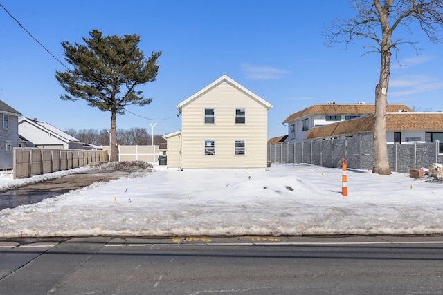 exterior space with fence