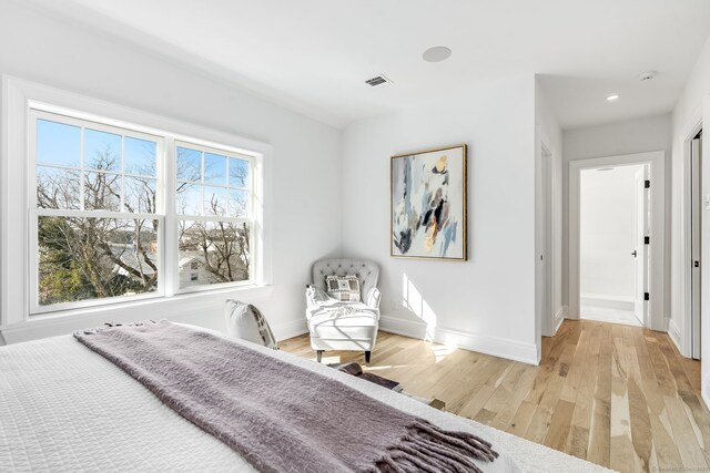 25 Henry St Unit B, Greenwich, CT 06830 - bedroom featuring wood finished floors, visible vents, recessed lighting, and baseboards