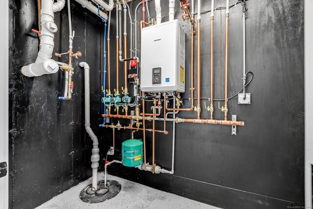 25 Henry St Unit B, Greenwich, CT 06830 - utility room featuring water heater