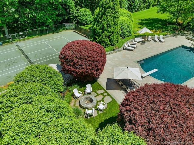 262 Brushy Ridge Rd, New Canaan, CT 06840 - aerial view