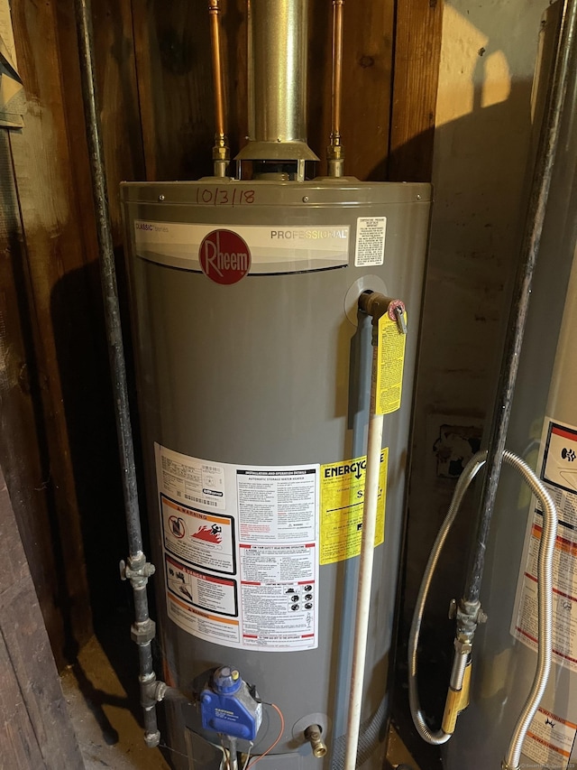 utilities featuring water heater