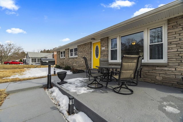 view of patio / terrace with outdoor dining area