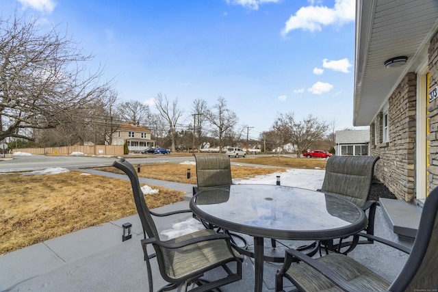 view of patio / terrace featuring outdoor dining area