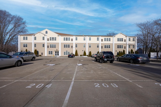 view of uncovered parking lot