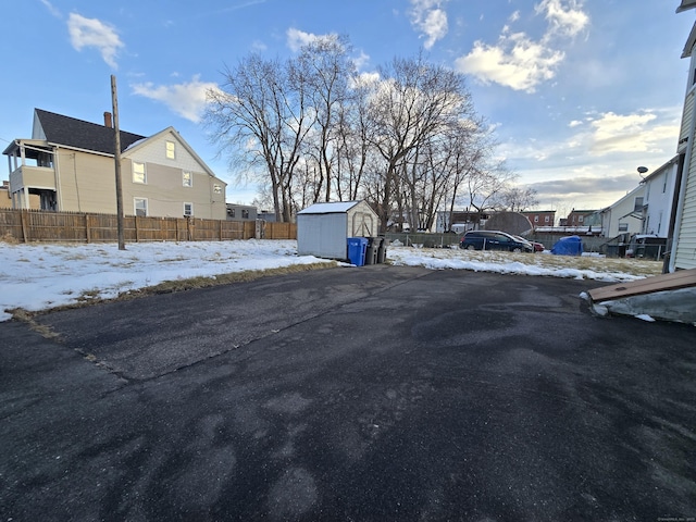 view of road with a residential view