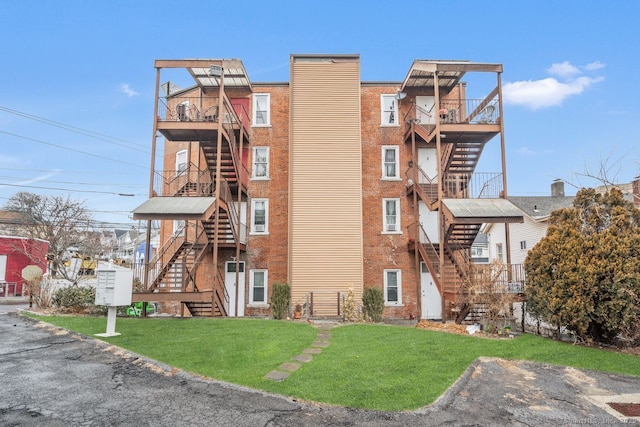 view of property with stairway