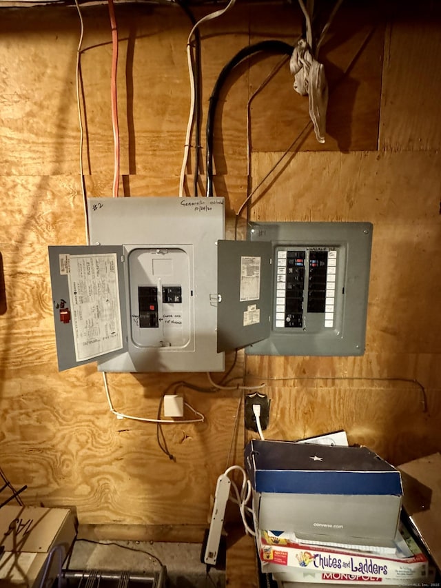 utility room featuring electric panel