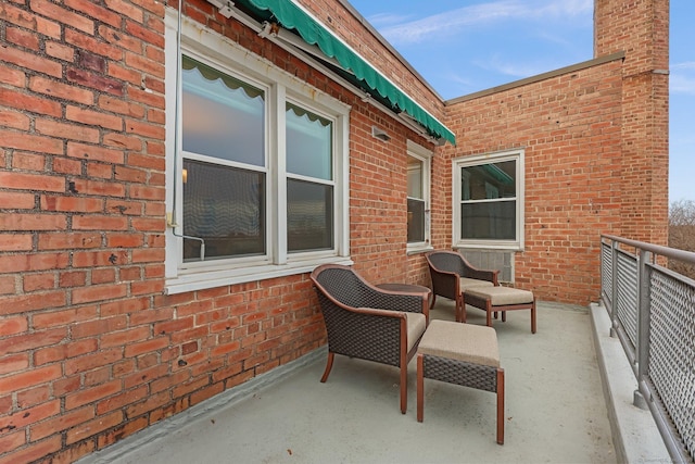 view of balcony