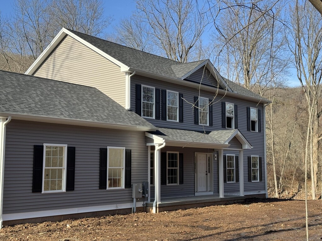 1600 S Street Model A (Charter Oak), Cheshire, CT 06410 - colonial inspired home featuring covered porch and roof with shingles