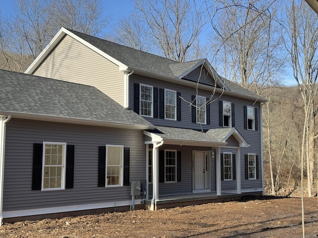 1600 S Street Model A (Charter Oak), Cheshire, CT 06410 - colonial inspired home featuring covered porch and roof with shingles
