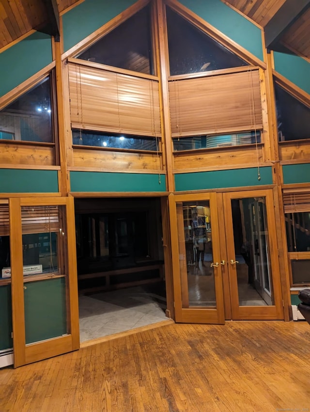 interior space featuring french doors