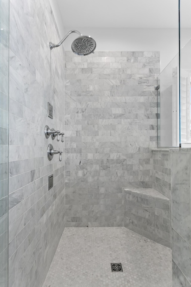 40 Fairfield Beach Rd, Fairfield, CT 06824 - full bathroom featuring a tile shower