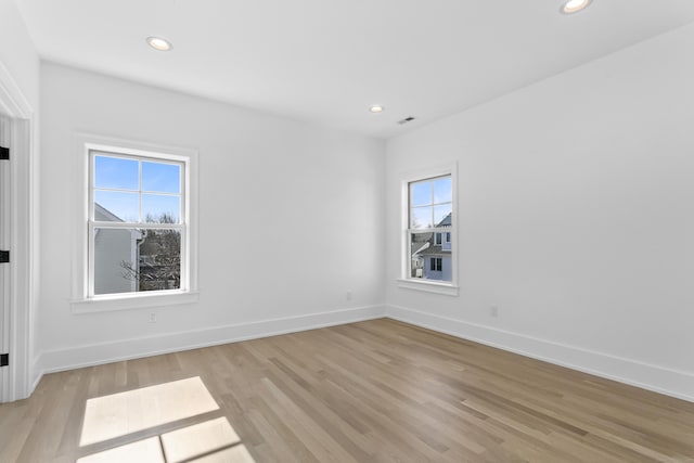 40 Fairfield Beach Rd, Fairfield, CT 06824 - unfurnished room with light wood-type flooring, recessed lighting, and baseboards